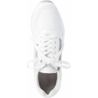 👉 Sneakers White Patent materiaalmix van textiel wit Removable Zool Tamaris Sneaker 4064194135555