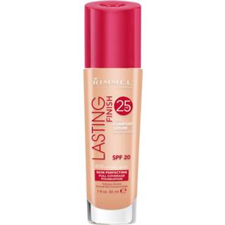 👉 Serum beige vrouwen Natural Rimmel Lasting Finish 25 Hour Foundation with Comfort 30ml (Various Shades) - 3607345379111