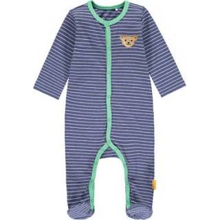 👉 Rompertje katoen mix jongens blauw kobalt Steiff romper diep 4059991362426