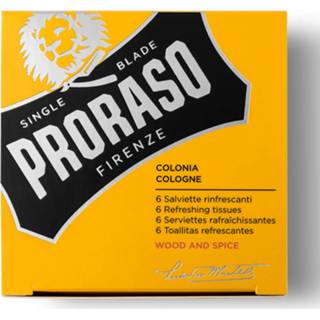 👉 Male Proraso Refreshing Tissues - Wood and Spice (Pack of 6) 8004395007752