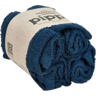 👉 Washandje jongens blauw Pippi Washandjes 4-pack donkerblauw 5712672953595