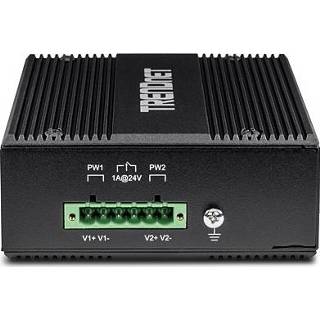 👉 Trendnet TI-UPG62 Unmanaged L2 Gigabit Ethernet (10/100/1000) Power over Ethernet (PoE) Zwart netwer