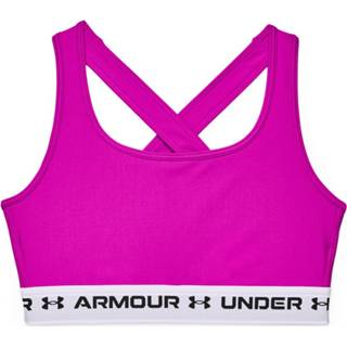 👉 XS roze vrouwen Under Armour Crossback Mid Sport-bh Dames
