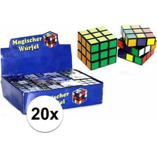 👉 Kubus active kinderen multi papier 20x stuks voordelige puzzels van 7 cm