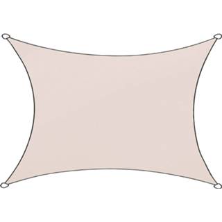 👉 Schaduwdoek polyester Livigno rechthoek 3x4m (naturel) 8712757451791