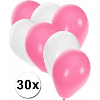 👉 Ballon wit roze baby's en baby ballonnen pakket