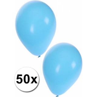 👉 Ballon blauwe blauw kunststof Feestartikelen 50 lichtblauwe ballonnen