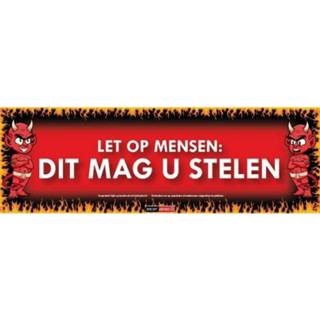 👉 Multi stelen papier Meningsticker Sticky Devil Dit mag u