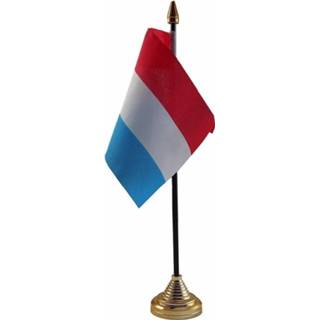 👉 Tafel vlag active bureau Nederland tafelvlaggetje 10 x 15 cm met standaard
