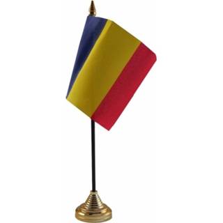 👉 Tafelvlag active Roemenie versiering 10 x 15 cm