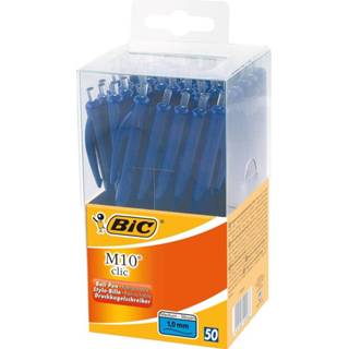 👉 Balpen blauw Bic M10 Clic, doos met 50 stuks, 5410168120963