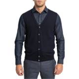 👉 XL male blauw Knitted Wool Waistcoat