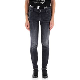 👉 Spijkerbroek medium vrouwen grijs Twiggy waist jeans