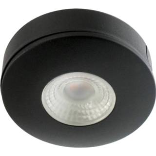 Opbouwspot zwart aluminium LED Pavo 3 Watt 2700K 260lm Ultra dun 23 mm 8720364407209