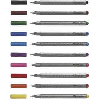 👉 Fineliner Faber Castell GRIP 0,4mm etui a 10 stuks assorti 4005401516101