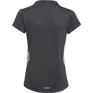 👉 Shirt zwart meisjes Adidas AeroReady 3-Stripes T-shirt 4062065312494