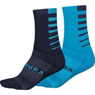 👉 Sock elektrisch blauw Endura COOLMAX Stripe II Socks (2-Pack) - Sokken 5056286900041