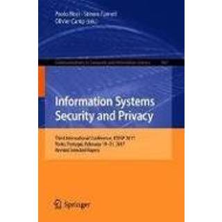 👉 Engels Information Systems Security and Privacy 9783319933535