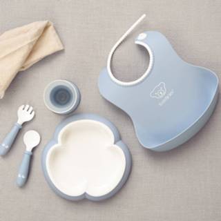 👉 Blauw licht baby's BabyBjörn Eetset Pastelblauw 7317680700674