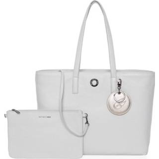 👉 Schoudertas leather onesize vrouwen grijs Shoulder bag in Mellow