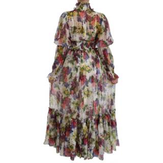 👉 Dress vrouwen beige Silk Long Gown