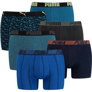 👉 Boxershort blauw elastaan s|m|l|xl male zwart Puma 6-pack boxershorts - blauw/petrol