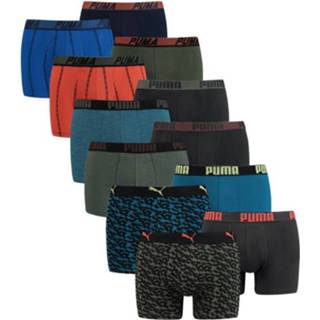 👉 Boxershort donkergroen rood blauw zwart elastaan XL male multi Puma 12-pack boxershorts mix - army green/rood/blauw/zwart 7423439532547
