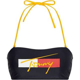 👉 Blauw geel elastaan vrouwen donkerblauw Tommy Hilfiger bandeau Desert sky - donkerblauw/geel