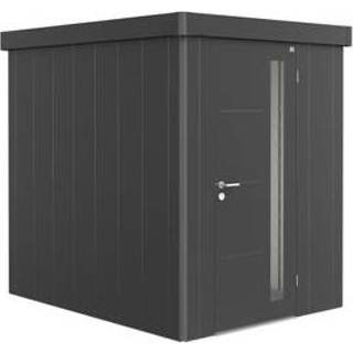 👉 Tuinhuisje grijs male Biohort tuinhuis Neo GR2 A + deur donkergrijs 180x236cm 9003414850064