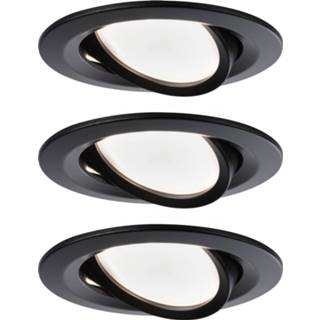 👉 Inbouw spot male zwart Paulmann inbouwspot LED Nova kantelbaar 3x6,5W 4000870944714