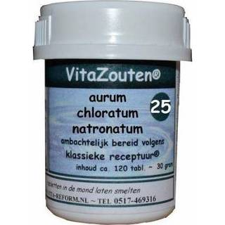 👉 Vitazouten Aurum chlor. natronatum VitaZout Nr. 25 120tb 8718885281255