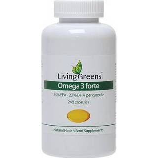 👉 Livinggreens Omega 3 visolie forte 240ca 8718347313012