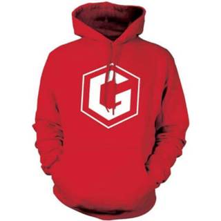 👉 Hoodie XL vrouwen rood unisex print Grian - Red