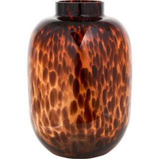 👉 Vaas glas bruin animal - mega ⌀24x35 cm 8716963130754
