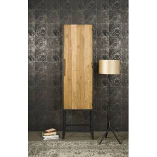 👉 Opbergkast teak Tower Living 'Felino' Rechts, Teak, 60 x 220cm