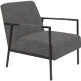 👉 Fauteuil grijs textiel donkergrijs ZILT 'Steen', kleur 8718548056589