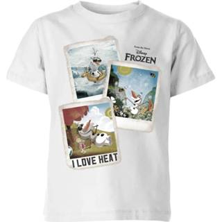 👉 Frozen Olaf Polaroid Kinder T-shirt - Wit - 11-12 Years - Wit