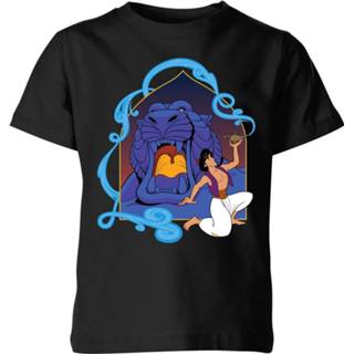👉 Disney Aladdin Cave Of Wonders Kids' T-Shirt - Black - 11-12 Years - Zwart