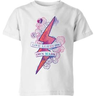 👉 Harry Potter Love Leaves Its Own Mark Kids' T-Shirt - White - 11-12 Years - Wit