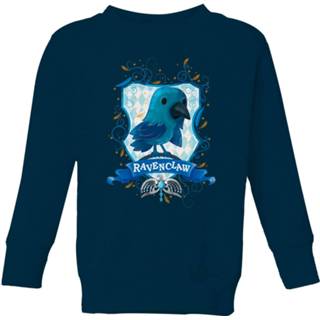 👉 L Navy Blauw unisex kinderen Harry Potter Kids Ravenclaw Crest kindertrui - 134/140 (9-10 jaar) 5059478904506