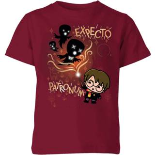 👉 Harry Potter Kids Expecto Patronum Kids' T-Shirt - Burgundy - 11-12 Years - Burgundyrood
