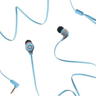 👉 Earphone blauw unisex Swipe Note Wired Earphones - Blue 5060491779682