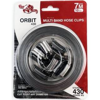 👉 Slangklem RVS Multiband set 12mm, 7mtr, 10 clips 8717605096346