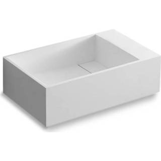 👉 Fontein wit mat solid surface rechthoekig veneto SSI Design 40x22x10cm 6013940775727