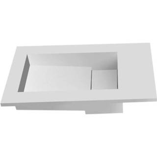 👉 Fontein Mat Wit solid surface rechthoek gepolijst tolmezzo Inbouw EH Design 400x220x100 mm 8719304399353