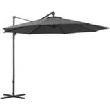 👉 Le Sud freepole parasol Limoges - antraciet - 300 cm - Leen Bakker