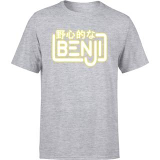 👉 Benji Logo Men's T-Shirt - Grey - S - Grijs