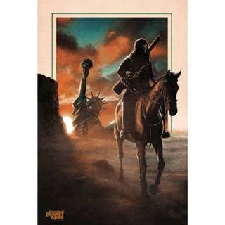 👉 Male Planet of the Apes 50th Anniversary Fine art Giclee by Brendan Henry - Zavvi Exclusive Timed Edition 5060242653292
