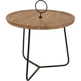 👉 Bijzettafel hout bruin MOOS Crijn