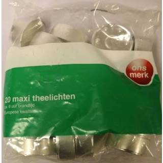 👉 Theelicht maxi 20 stuks Ons Merk 8713077163487